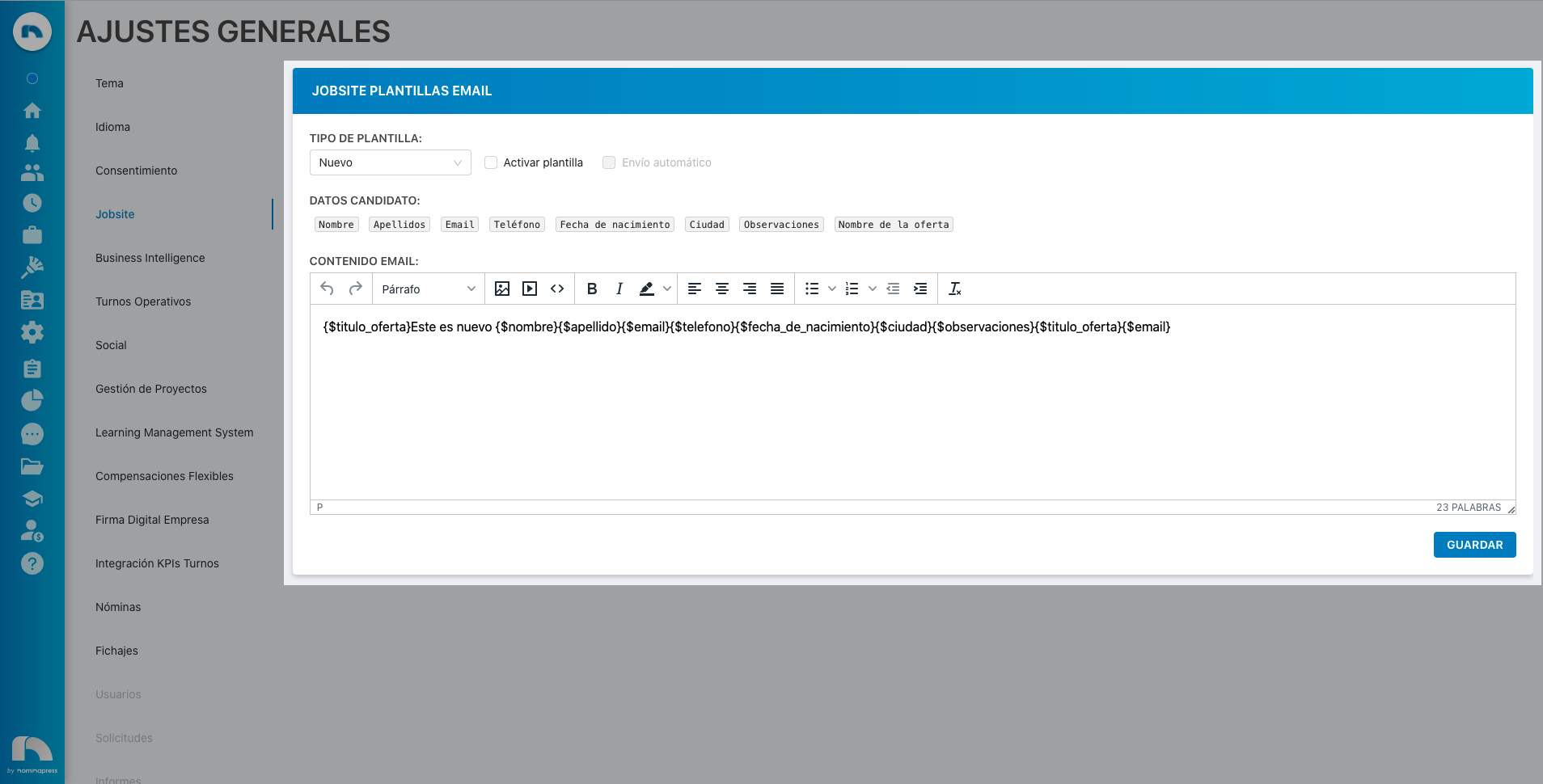 E-Mail-Vorlagen fĂĽr Jobsite E-Mail-Vorlagen fĂĽr Jobsite