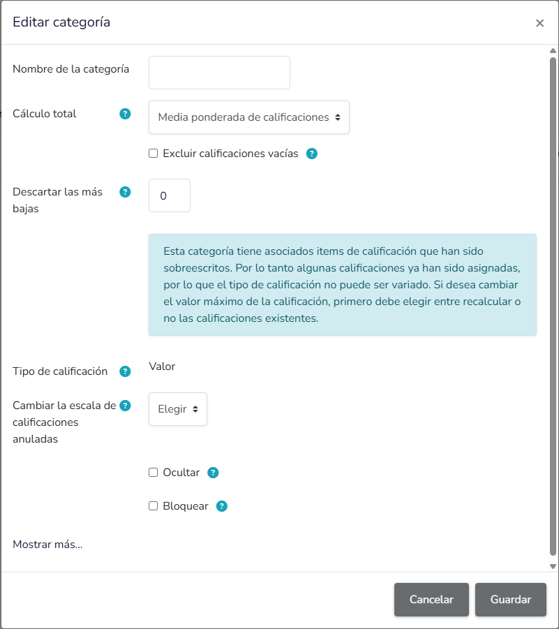 Pantalla de Configuración