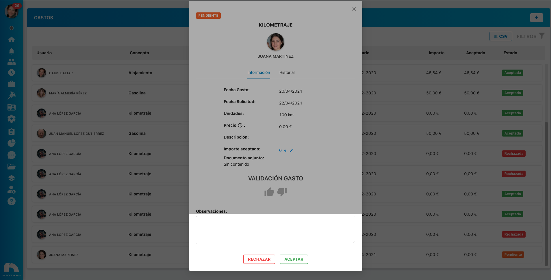 Resolve expenses Resolve expenses